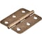 Hardware Resources Antique Brass 2-1/2"x2" Single Full Swaged Radius Corner Butt Hinge 33530AB - alternate 2